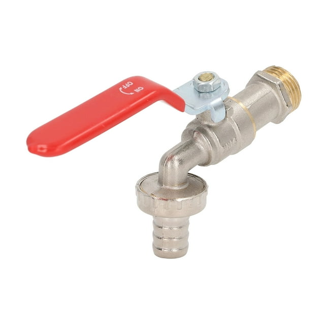 Adaptador de manguera de fregadero de repuesto, válvula de agua de latón para uso doméstico, salida de 1/2 pulg., entrada de 3/4 pulg.