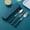 Blue, variant on Portable Stainless Steel Cutlery Set | 3-Piece Utensil Kit with Spoon Fork Chopsticks | Blue Travel Utensils for Students Office Workers | Compact Carry Case