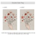 thumbnail image 4 of Yayeee Garden Flag 28" x 40" Double Sided Outdoor Yard Lawn Holiday Decorations, Red Flower, 4 of 6