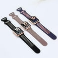 thumbnail image 5 of Compatible for Apple Watch Band 44mm 42mm 45mm 41mm 40mm 38mm, Soft Silicone Strap Breathable Replacement Sport Bands for Apple Watch SE Series 7 6 5 4 3 2 1 Men Women -Smokey Mauve, 5 of 9