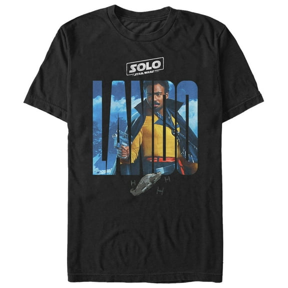 Men's Solo: A Star Wars Story Lando Movie Poster Graphic Tee Black 4X Large
