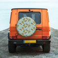 thumbnail image 2 of Fotbe Hot Dog Pizza Spare Tire Cover Thickening Universal Fit for Jeep, Trailer, RV, SUV, Truck, Tough Tire Wheel Soft Cover-15 inch, 2 of 8