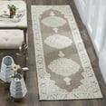thumbnail image 3 of SAFAVIEH Marbella Beatrice Traditional Area Rug, Light Grey/Ivory, 4' x 6', 3 of 10