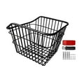 thumbnail image 1 of Lipstore Bicycle Basket Rear Bike Basket with Mounting Hardware Sturdy Universal Cycling Accessory Multifunctional for Outdoor Camping without Lid, 1 of 8