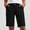 Black plus size summer shorts with pockets a1, variant on Cagogo Women's Plus Size Mid Rise Straight Shorts with Pockets Solid Casual Regular Fit Travel Summer Shorts, Gray L