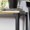 thumbnail image 4 of Walker Edison Declan Urban Industrial Angle Iron and Wood Entry Table, 44 Inch, Barnwood, 4 of 5