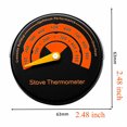 thumbnail image 4 of Magnetic Stove Thermometer Flue Wood Burner Fuel Temperature Gauge Fireplace, 4 of 12