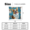 thumbnail image 5 of Corgi Velvet Throw Pillow Inserts with Unique Patterns - Set of 2 - 16x16, 18x18, 20x20 inches for Throw Pillow Covers - Various Occasions, 5 of 6
