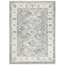 SAFAVIEH Suzani Milka Oriental Area Rug, Grey/Ivory, 5' x 8'