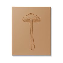 Stupell Industries Botanical Mushroom Outline Nature Graphic Art Gallery Wrapped Canvas Print Wall Art, Design by Ziwei Li