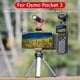 thumbnail image 2 of Phone Holder Mount For Dji Osmo Pocket 3 Camera Cell Phone Holder Tripod Adapter Phone Clip Clamp Expansion Accessories With 1/4thread Screw,cold Shoe, 2 of 5
