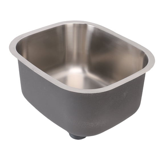 Single Bowl Sink, Drain Accessories Sturdy Rustproof Integrated Design Undermount Water Sink  for Kitchen Dish Washing