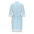 thumbnail image 4 of Summer Savings Clearance! yievot Robes for Women Soft Lightweight Knee Length Bathrobe Loungewear, 4 of 5