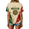 thumbnail image 5 of 2026 New Mexico Soccer Jersey Adult, Mexican Jersey Soccer T-Shirt, Mexico National Team Pattern V-Neck Short Sleeve Athletic Casual Football Top for Adult, 5 of 6