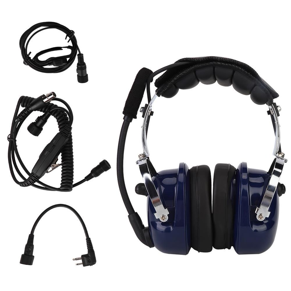 Tebru M Head PC Housing Headphone with 3 Pushtotalk Buttons VOX Mic