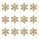 thumbnail image 2 of Set de adornos de copos de nieve de Navidad Pack de 12 | Decoraciones de árbol de plástico hueco de 10 cm • Efecto de purpurina • Colgante navideño blanco • Decoración navideña duradera y ligera, 2 of 6