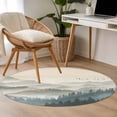 thumbnail image 4 of Mountains Round Area Rug 3Ft Washable Small Circle Rugs for Kitchen Entryway, Farmhouse Forest Nature Trees Landscape Non-Slip Carpet Floor Mats Indoor Outdoor Carpet Runner Aesthetic Home Decor, 4 of 8
