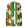thumbnail image 5 of St. Patrick's Day Sweatshirt for Women Plaid Pattern Shamrock Graphic Quarter Zip Pullover Long Sleeve Classic Fit Festive Party Top, 5 of 5