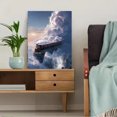 thumbnail image 5 of Qisvanset 12x16 Inch Wildflower Meadow Sunset Landscape Canvas Print Wall Art, 5 of 5