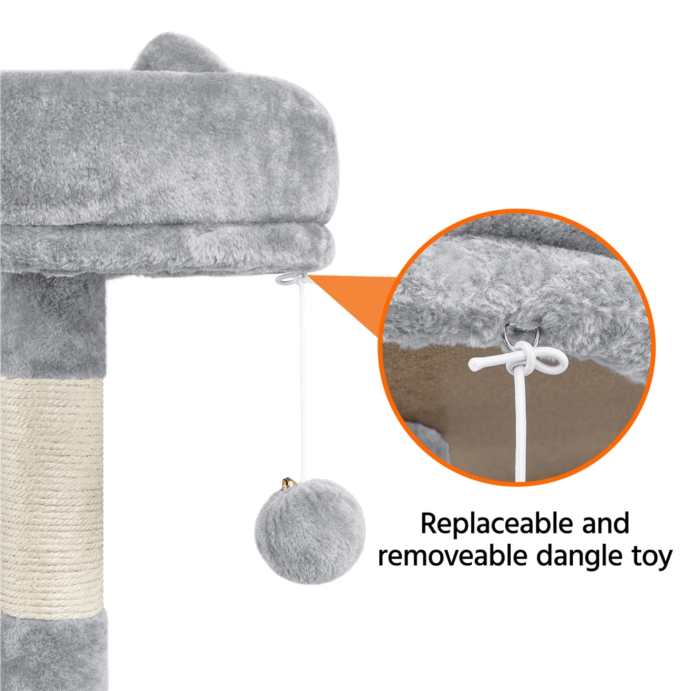 Renwick 55" Cat Tree Tower for Small Medium Cats, Light Gray