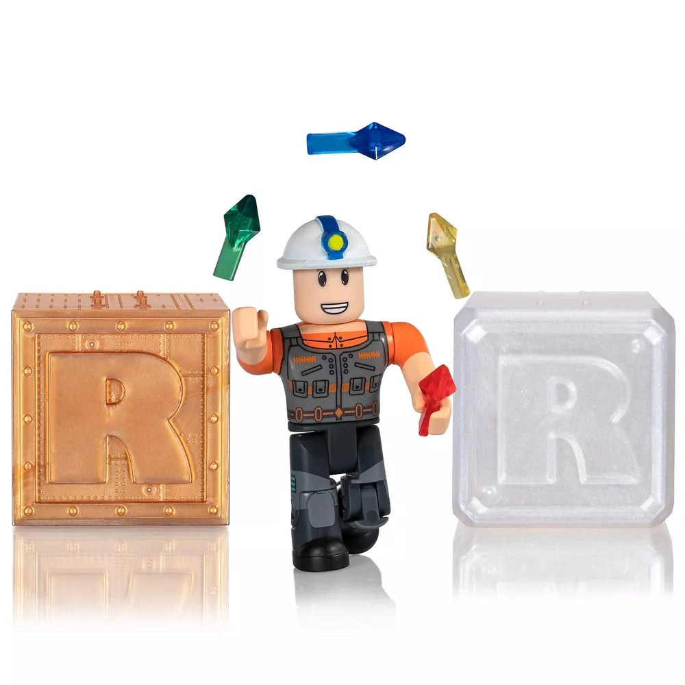 Roblox Megaminer Action Figure (Includes 2 Mystery Packs!)