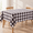 Black-60" x 84" (Rectangular), variant on Plaid Fall Tablecloth Thanksgiving Rectangle 55x80 Orange Black