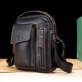 thumbnail image 3 of Mochila de hombro Bolso bandolera de cuero genuino vintage para hombre, bolso bandolera de viaje dep BULL CAPTAIN Mochila de hombro, 3 of 7