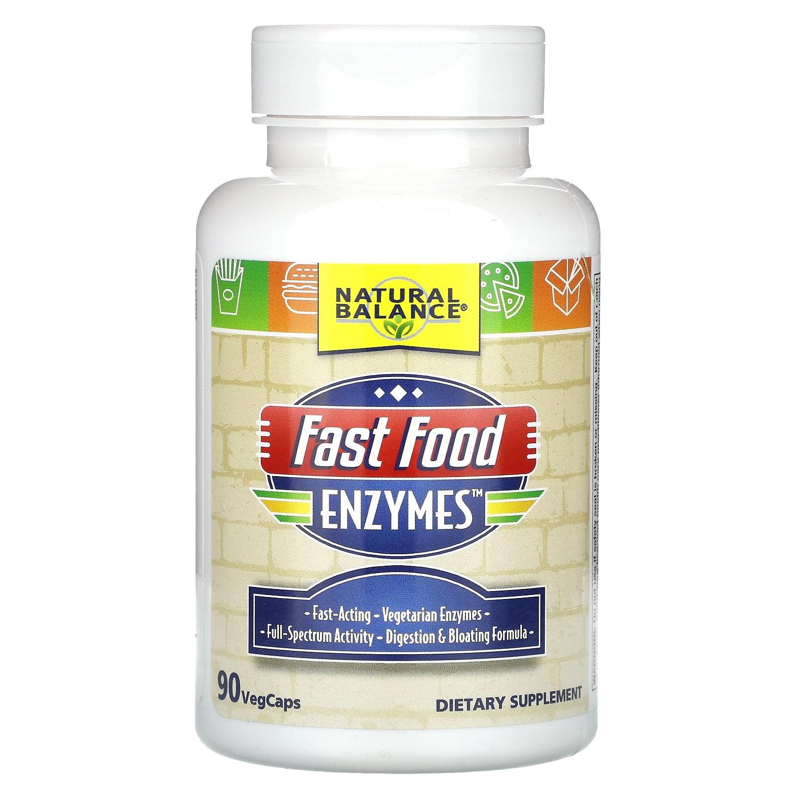 Natural Balance Fast Food Enzymes - 90 VegCaps