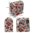 thumbnail image 4 of Floral Stand Mixer Cover, Pattern of Flowers on a Pale Background Romantic Spring Petals Leaves, Kitchen Appliance Organizer Bag Cover with Pockets, 5 Quarts, Pale Grey Orange Taupe, by Ambesonne, 4 of 4