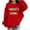 Red, variant on GiLiling Girls Boys Fourth Grade Back to School Sweatshirts, Letter Print Long Sleeve Pullover Top, Casual Tops for First Day of School Outfits (White, 8-9 Years)