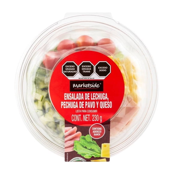 Ensalada Marketside de pollo queso y vegetales 215 g