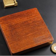 Large Wooden Desktop Tray with 4 Rest Slots, Heavy Duty Decorative Tabletop Organizer for Home Office Lounge