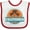 White and Red, variant on Inktastic San Diego California Boys or Girls Baby Bib