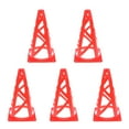 thumbnail image 3 of 5 Pieces 9'' PE Sport Training Cone For Soccer Football Basketball - Red, 3 of 8