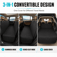 thumbnail image 7 of Pinshey® Dog Car Seat Cover for Back Seat, 54 x 58 Inch Waterproof Dog Car Hammock with Non-Slip Bottom, Seat Anchors & Headrest Straps, Convertible Dog Seat Cover and Pet Seat Protector for Cars SUV, 7 of 7