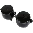 thumbnail image 2 of Ebros Halloween Witching Hour Witch Magic Black Cauldrons Salt N Pepper Shakers, 2 of 9