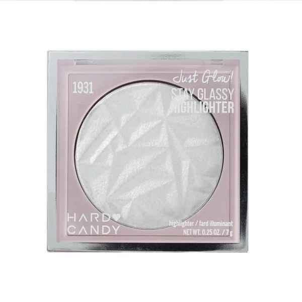 Hard Candy Just Glow Highlighter, Pressed Powder, Shimmery Glow, Fix My Halo, Platinum