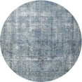 thumbnail image 1 of Ahgly Company Machine Washable Indoor Round Traditional SlateGray or SlateGrey Gray Area Rugs, 3' Round, 1 of 7