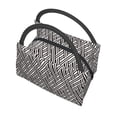 thumbnail image 5 of Vsdgher Black White Stripes Print Insulated Reusable Bags with Sturdy Zipper and Handles, Foldable Totes for Hot or Cold Food Bring or Delivery, 5 of 8