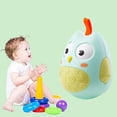 thumbnail image 4 of Animal Tumbler Baby Sonajeros Juguetes para Forma de Rolling Eyes Juguetes con campana Verde perfke Juguete Roly-Poly Sonajero, 4 of 9
