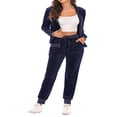 thumbnail image 4 of CNKOO Ladies 2 Piece Tracksuits with Zipper Hoodie Sweatshirt and Sweatpants, 4 of 6