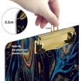 thumbnail image 3 of Coolnut Beautiful Peacock Feathers Clipboards, Fashion Design Clipboard Low Profile Clip Standard A4 Letter Size for School, Work, Painting, 3 of 7