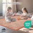 thumbnail image 4 of ODIKA 4'x6' Machine Washable Non-Slip Area Rug, Classic Lattice Design with Repeating Interwoven Hexagonal Shapes High Traffic Rug, Orange, 245266, 4 of 7