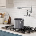 thumbnail image 4 of KRAUS® Oletto™ Wall Mount Pot Filler Kitchen Faucet with Retractable Arm in Spot-Free Stainless Steel, 4 of 14