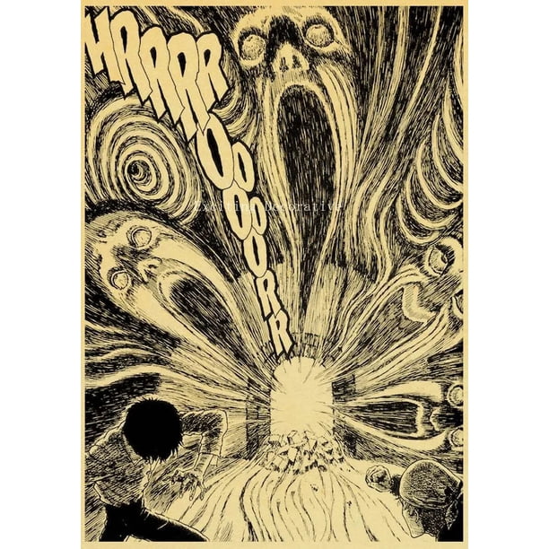 Póster de Junji Ito para decoración de pared, póster de animación de la venganza de Fumei, póster de chica linda, carteles de decoración de habitación