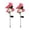 #0936-Pink, variant on Kieccall Solar 4 Head Rose Light Artificial Flower LED Lamp 2 Pack Waterproof for Garden Patio Yard Outdoor Decorative Lighting