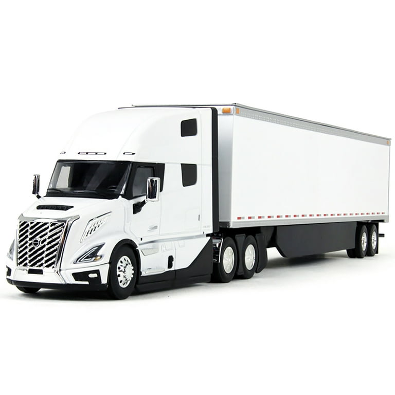 1/50 White Volvo VNL 860 with White 53ft Trailer by First Gear 50
