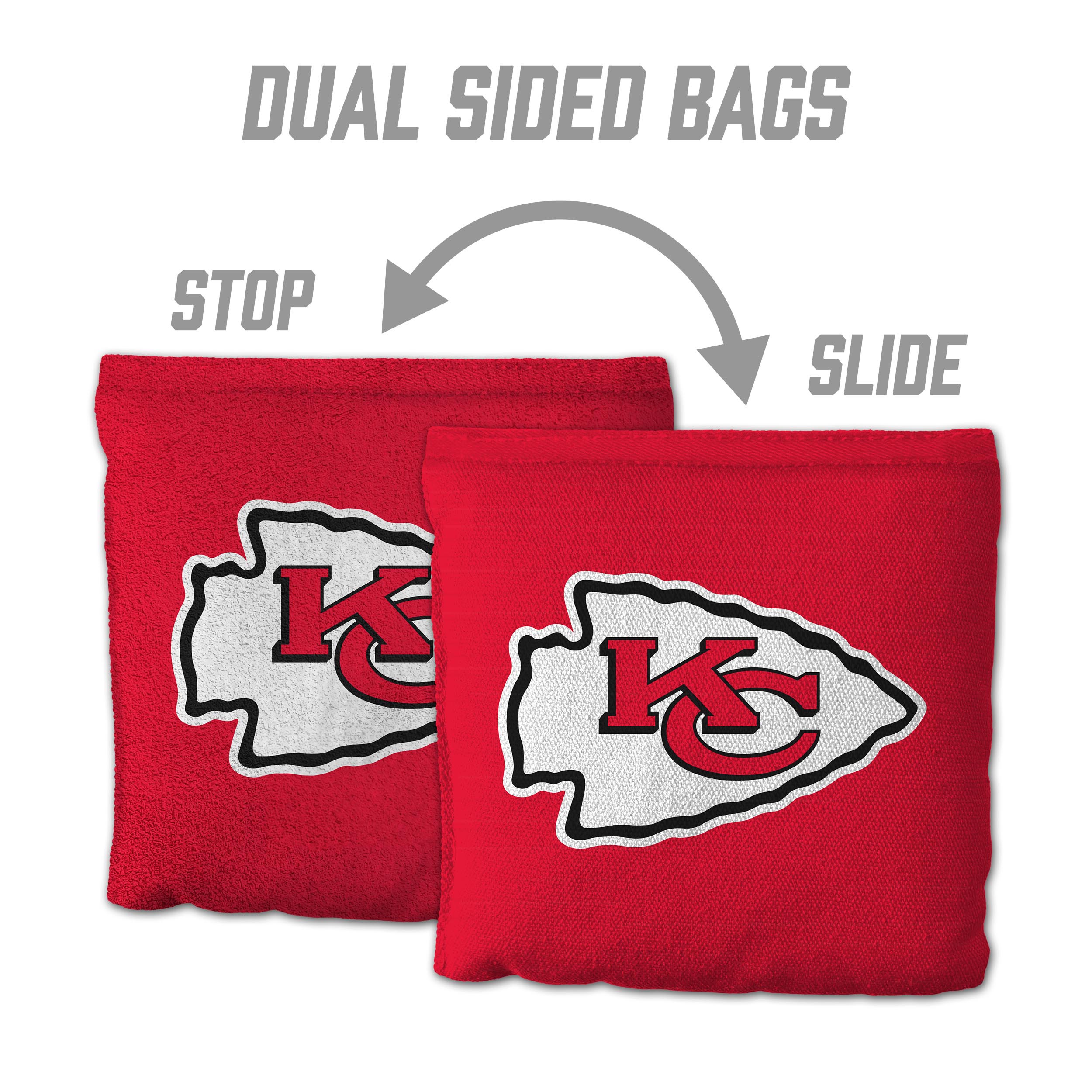 Kansas City Chiefs 8pk Licensed Cornhole Bags