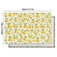 thumbnail image 6 of Yellow Lemon Fruit Slices White Pattern Summer Placemats Table Placemats Set Of 4-Linen Kitchen Washable Placemats Table Mats 11.8"x17.7" Non-Slip Heat Resistant, 6 of 6