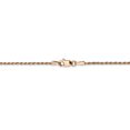 thumbnail image 4 of 14k Rose Gold 24 Inch 1.5mm Man Made Rope Chain Necklace Pendant Charm   For Dad Mens  For Him, 4 of 9